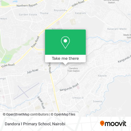 Dandora I Primary School map