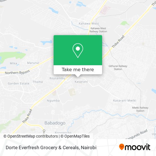 Dorte Everfresh Grocery & Cereals map