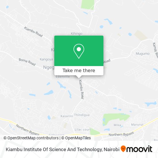 Kiambu Institute Of Science And Technology map