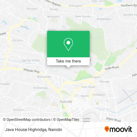 Java House Highridge map