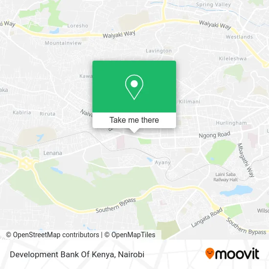 Development Bank Of Kenya map