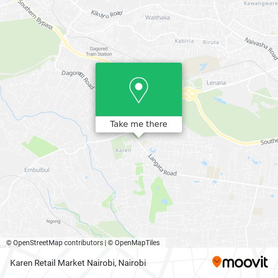 Karen Retail Market Nairobi map