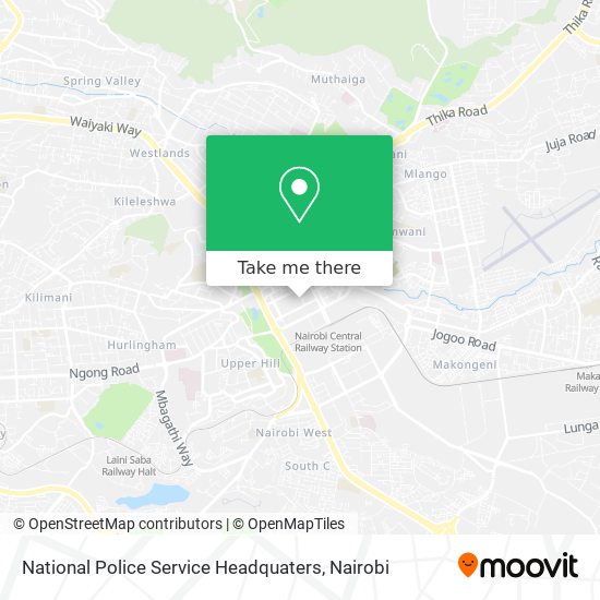 National Police Service Headquaters map