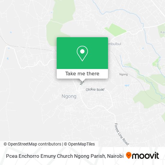 Pcea Enchorro Emuny Church Ngong Parish map