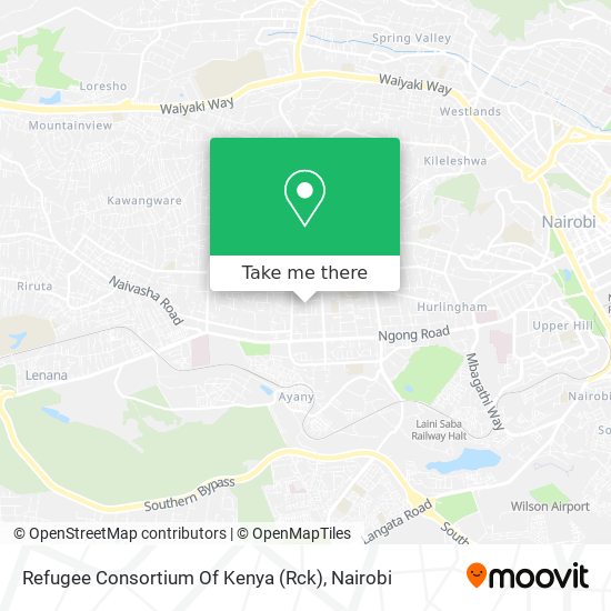 Refugee Consortium Of Kenya (Rck) map
