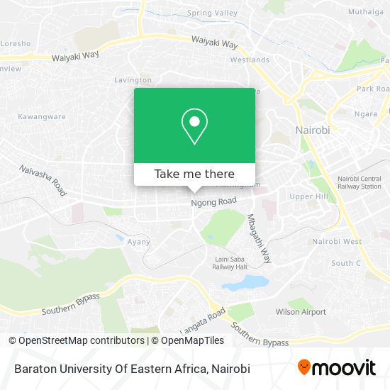 Baraton University Of Eastern Africa map