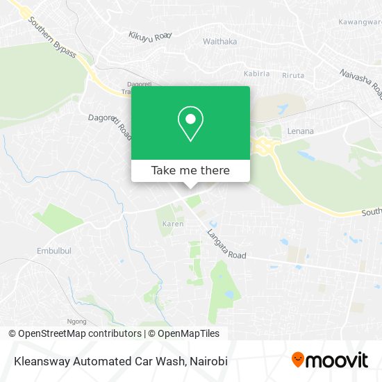 Kleansway Automated Car Wash map