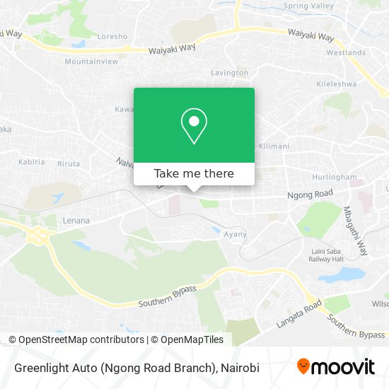 Greenlight Auto (Ngong Road Branch) map
