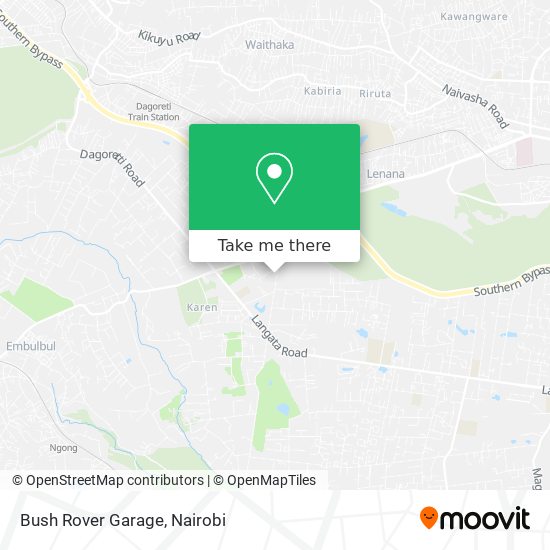 Bush Rover Garage map