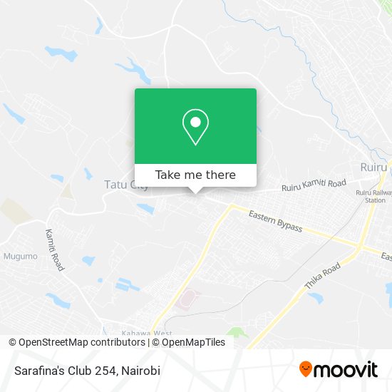 Sarafina's Club 254 map