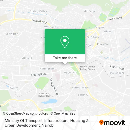 Ministry Of Transport, Infrastructure, Housing & Urban Development map