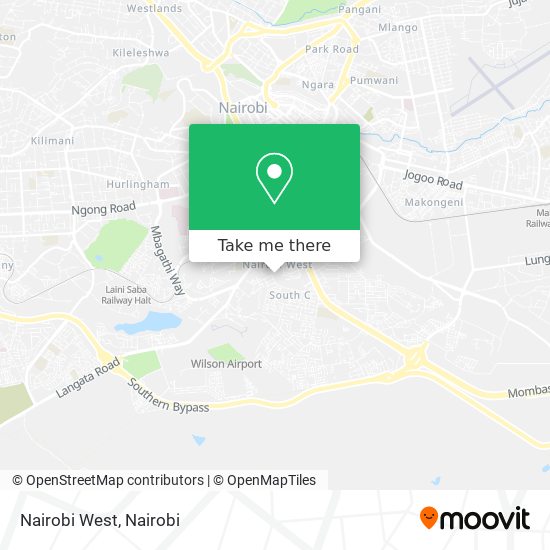 Nairobi West map