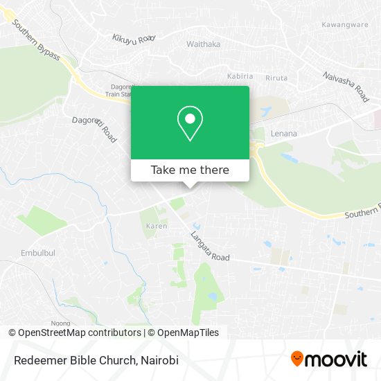 Redeemer Bible Church map