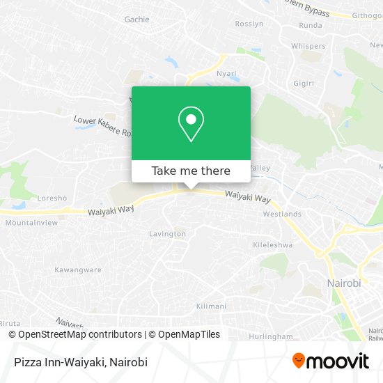 Pizza Inn-Waiyaki map