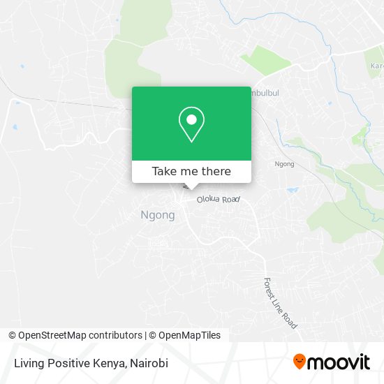 Living Positive Kenya map
