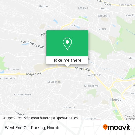 West End Car Parking map