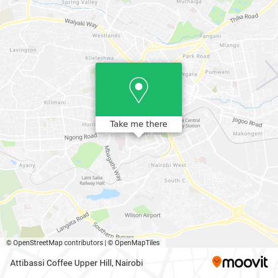Attibassi Coffee Upper Hill map