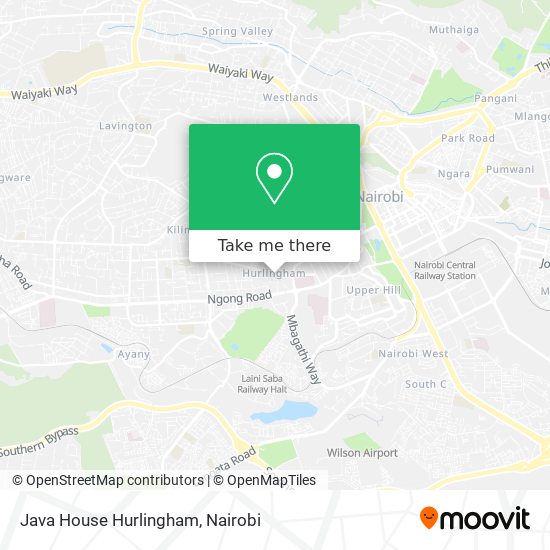 Java House Hurlingham map