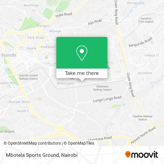 Mbotela Sports Ground map