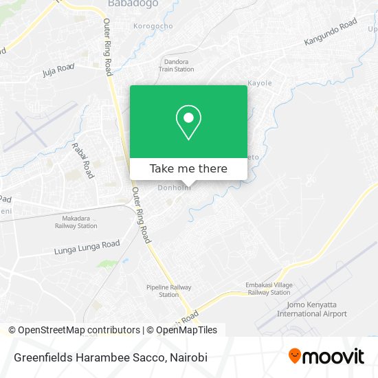 Greenfields Harambee Sacco map