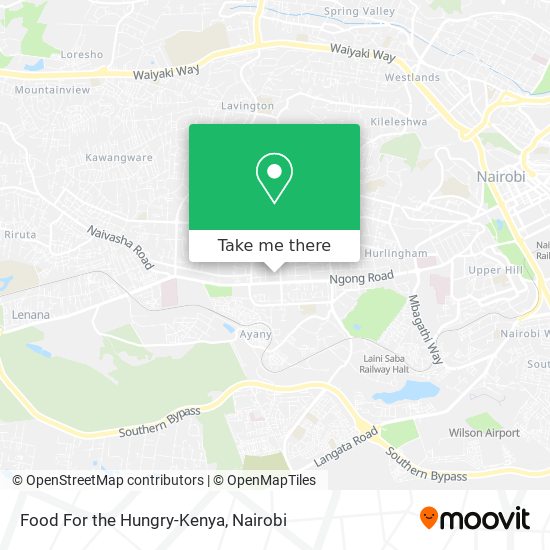 Food For the Hungry-Kenya map