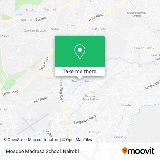 Mosque Madrasa School map