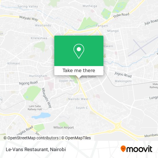 Le-Vans Restaurant map