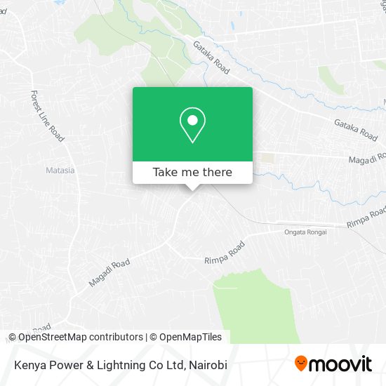 Kenya Power & Lightning Co Ltd map