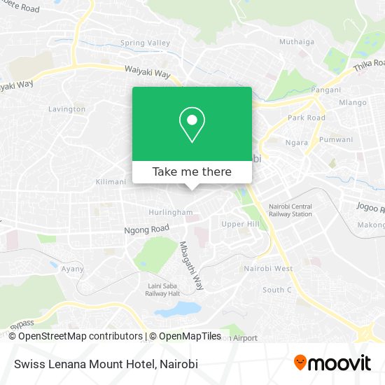 Swiss Lenana Mount Hotel map