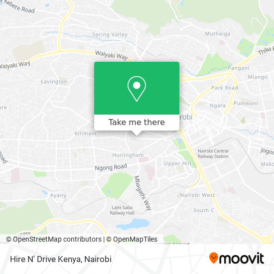 Hire N' Drive Kenya map