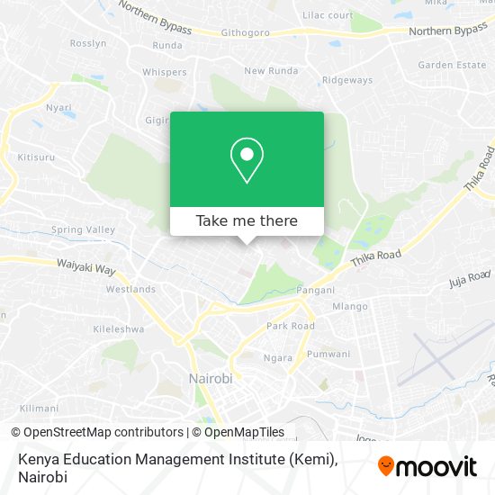 Kenya Education Management Institute (Kemi) map