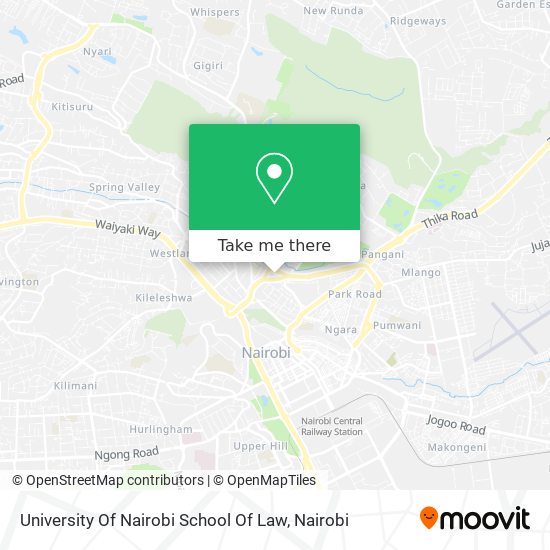 University Of Nairobi School Of Law map