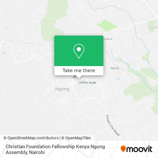 Christian Foundation Fellowship Kenya Ngong Assembly map