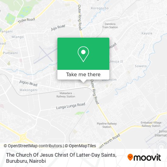 The Church Of Jesus Christ Of Latter-Day Saints, Buruburu map