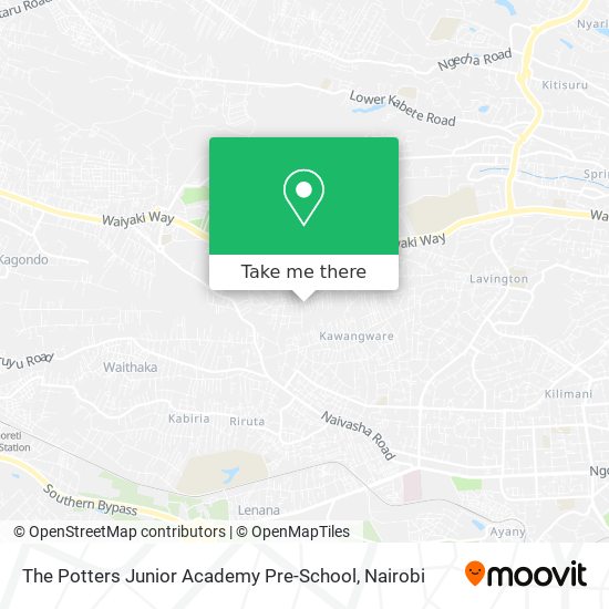 The Potters Junior Academy Pre-School map
