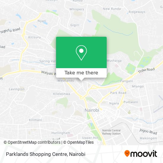 Parklands Shopping Centre map