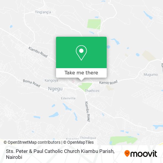 Sts. Peter & Paul Catholic Church Kiambu Parish map