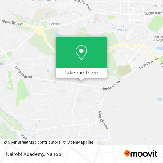 Nairobi Academy map