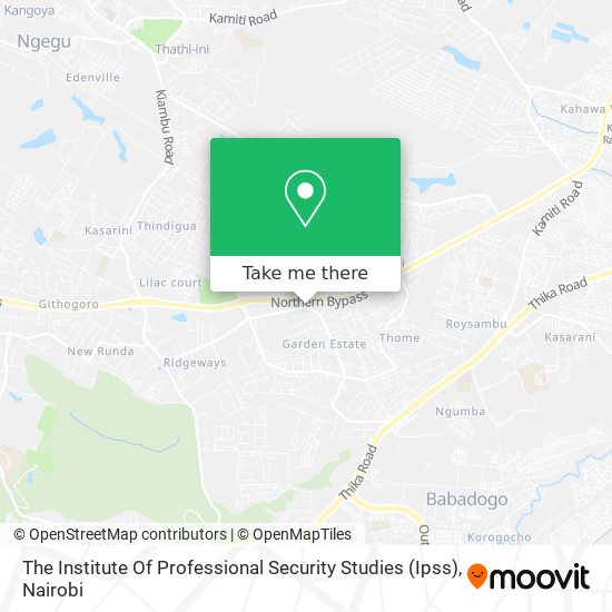 The Institute Of Professional Security Studies (Ipss) map