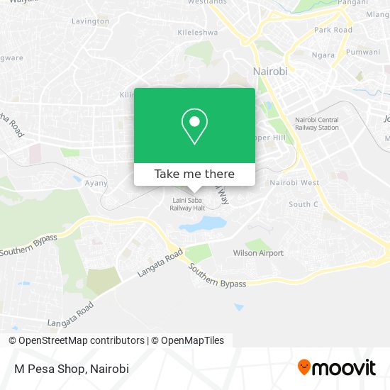 M Pesa Shop map