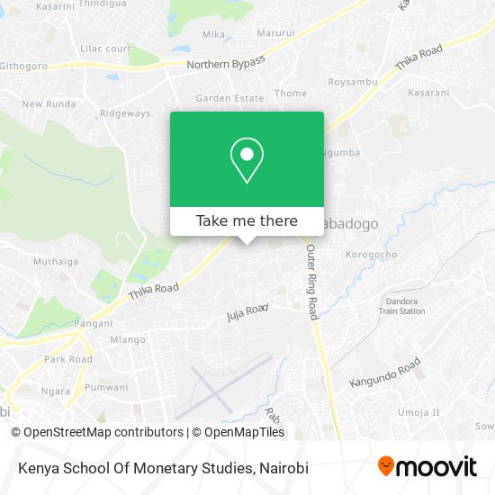 Kenya School Of Monetary Studies map