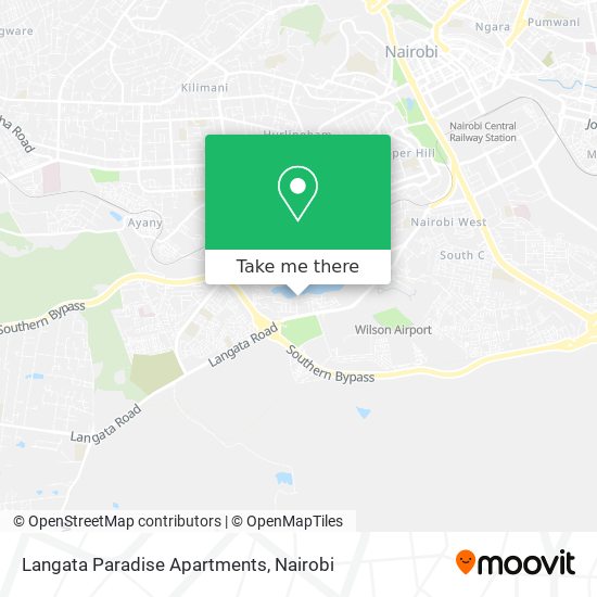 Langata Paradise Apartments map