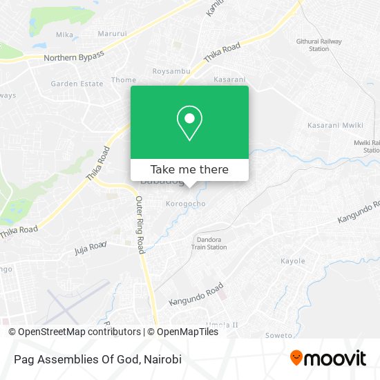Pag Assemblies Of God map