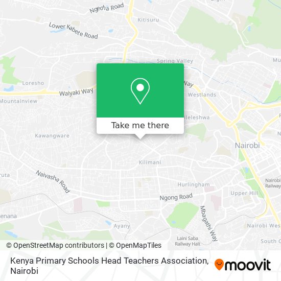 Kenya Primary Schools Head Teachers Association map