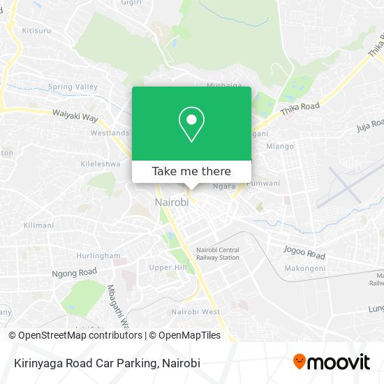 Kirinyaga Road Car Parking map