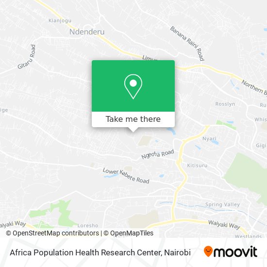 Africa Population Health Research Center map