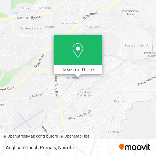 Anglican Chuch Primary map