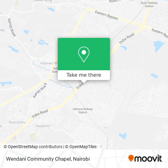 Wendani Community Chapel map
