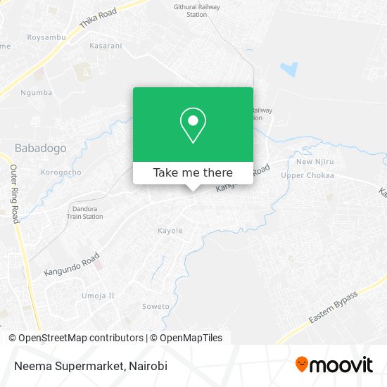 Neema Supermarket map