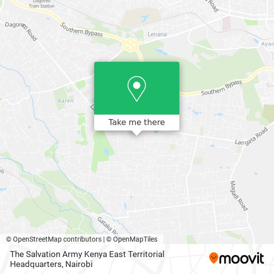 The Salvation Army Kenya East Territorial Headquarters map